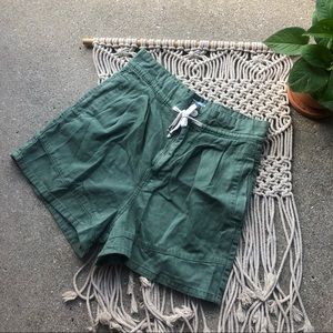 Zara High Waisted Olive Shorts Size 4